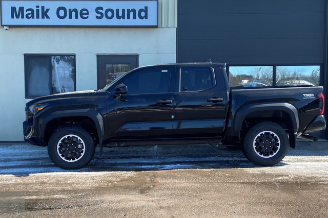 Toyota 2025 Tacoma with professional window tint in North Bay